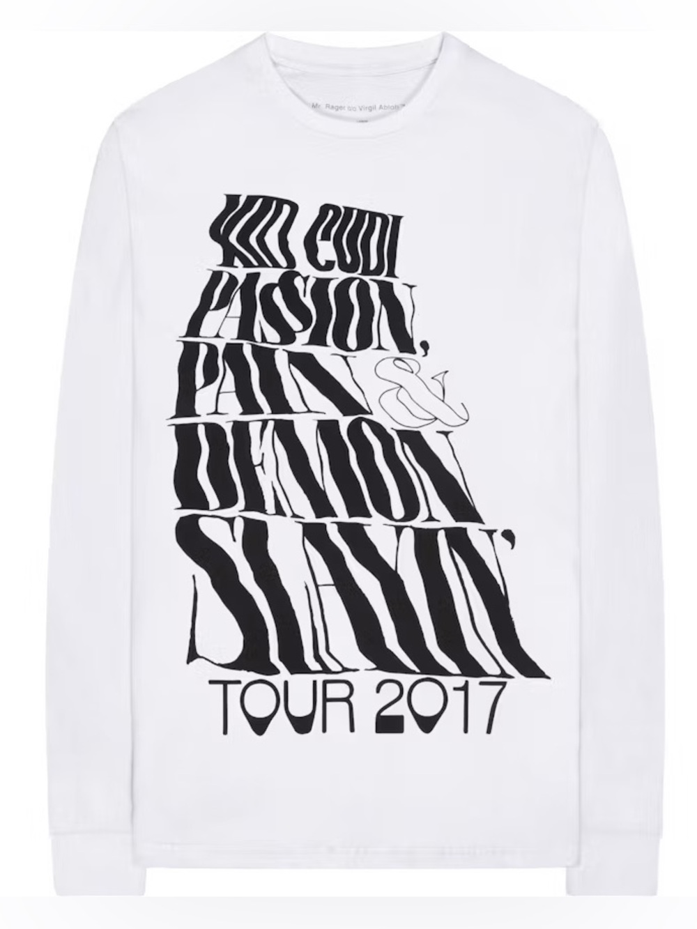 Kid Cudi x Virgil Abloh Mr. Rager Longsleeve
White- large
